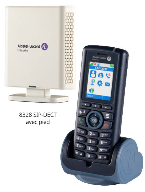 Borne SIP-DECT 8328 + 1 Combiné DECT 8214 + Chargeur + Alimentation EU    