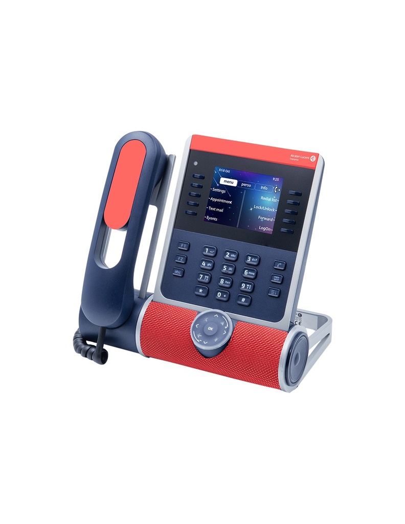 Kit de personnalisation Alcatel ALE 500 400 et 300 – Coque combiné – Rouge